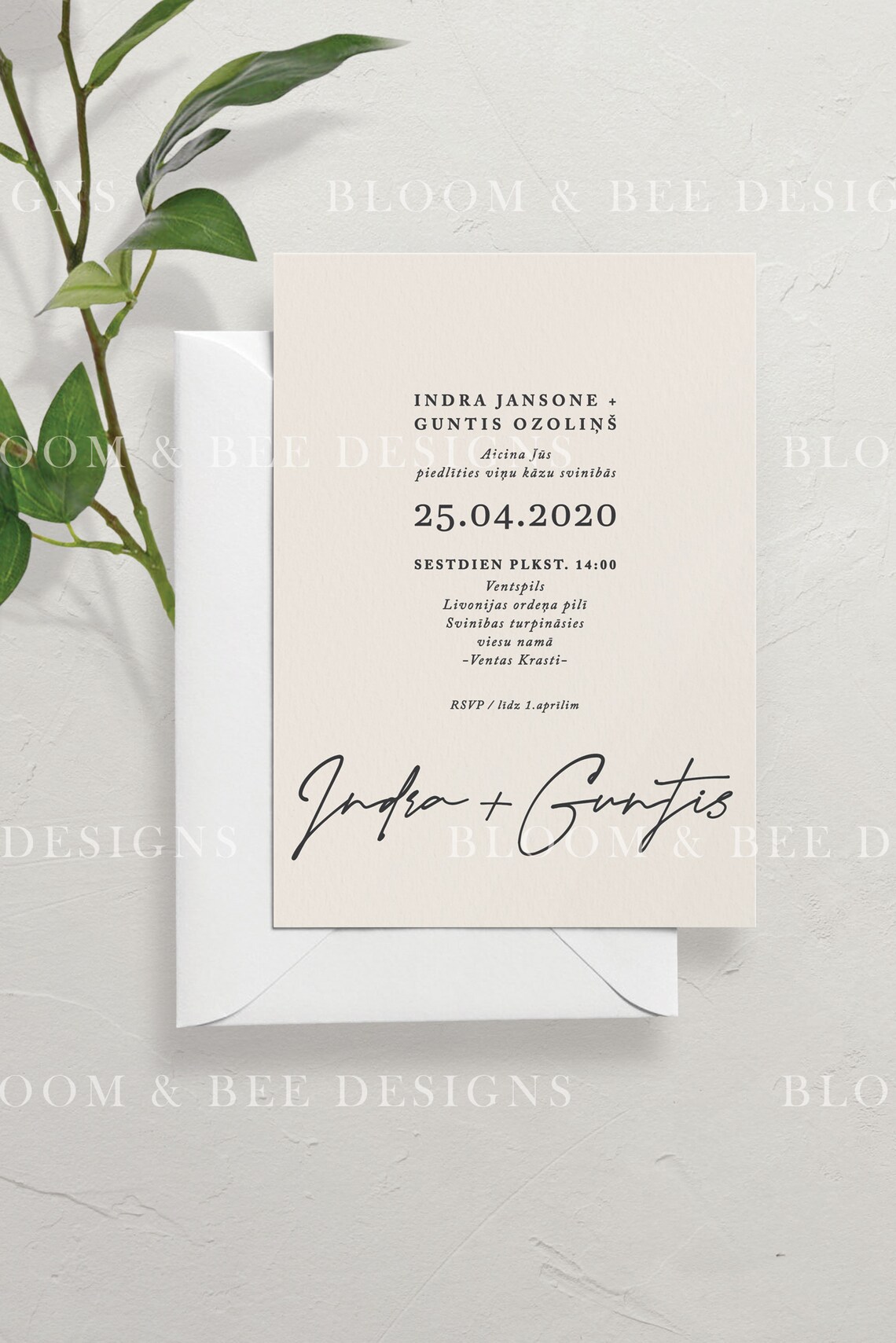 5x7 Wedding Card Mockup A7 Printable Mockup Styled Stock | Etsy