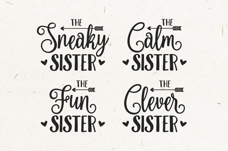20 Sisters Matching Shirts Designs Sisters SVG Friendship | Etsy