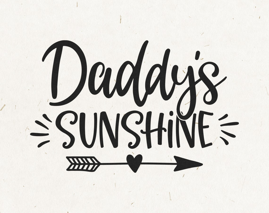 Daddy's Sunshine SVG Baby Onesie Svg Baby Saying Svg | Etsy