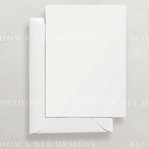 5x7 Wedding Card Mockup, A7 Printable Mockup, Styled Stock Photography ...