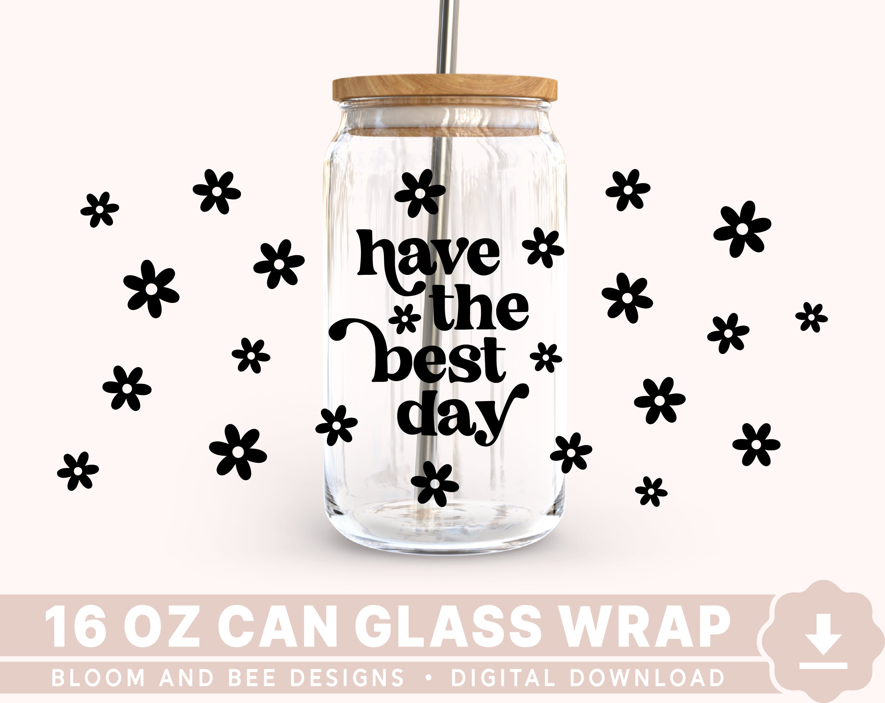 Cute Western- 16oz glass can wrap – Rachel's Essentials