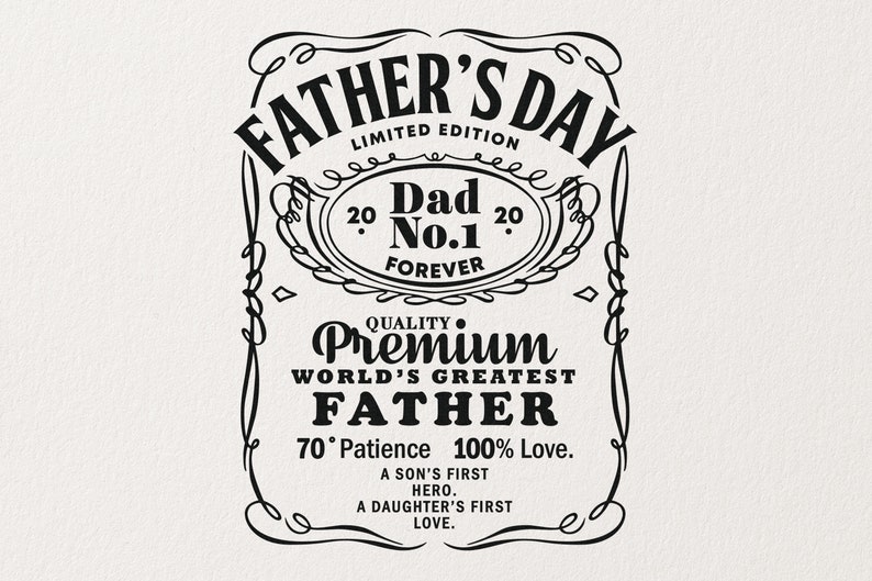 Download Father's Day SVG Dad Svg Best Dad Whiskey Label PNG | Etsy