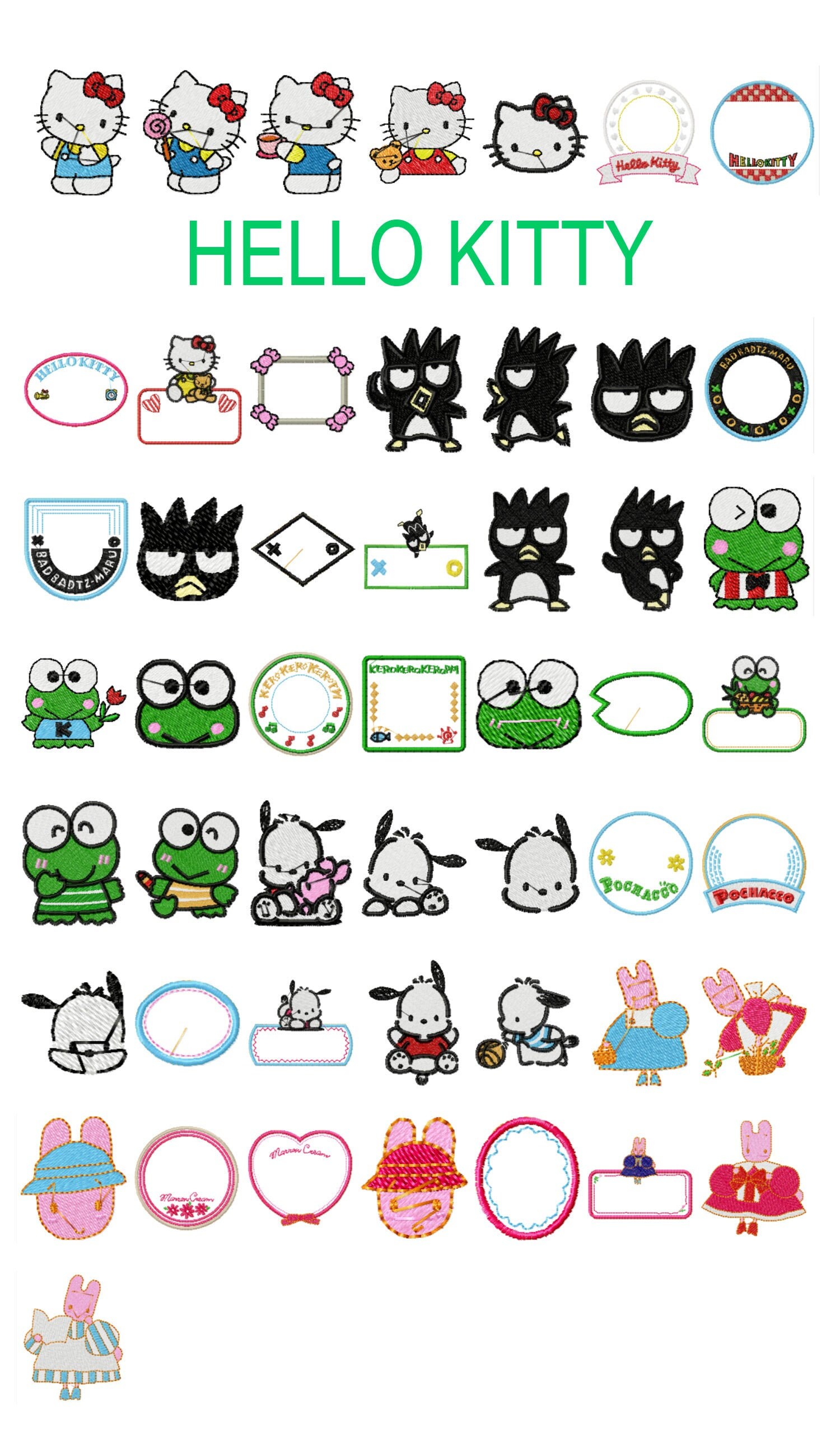 50 sanrio machine jessecmault designs hello kitty jessecmault  etsy