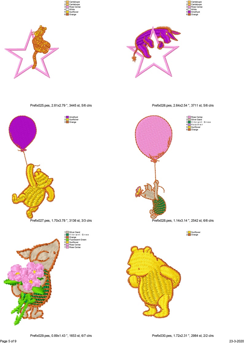 53 classic winnie the pooh machine embroidery designs pooh  etsy 53 classic winnie the pooh machine embroidery designs pooh  etsy