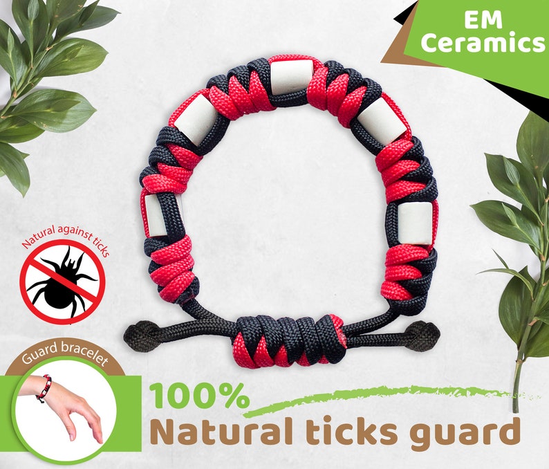 Paracord Bracelet Lucky Natural Tick Repellent Bracelet EM Etsy