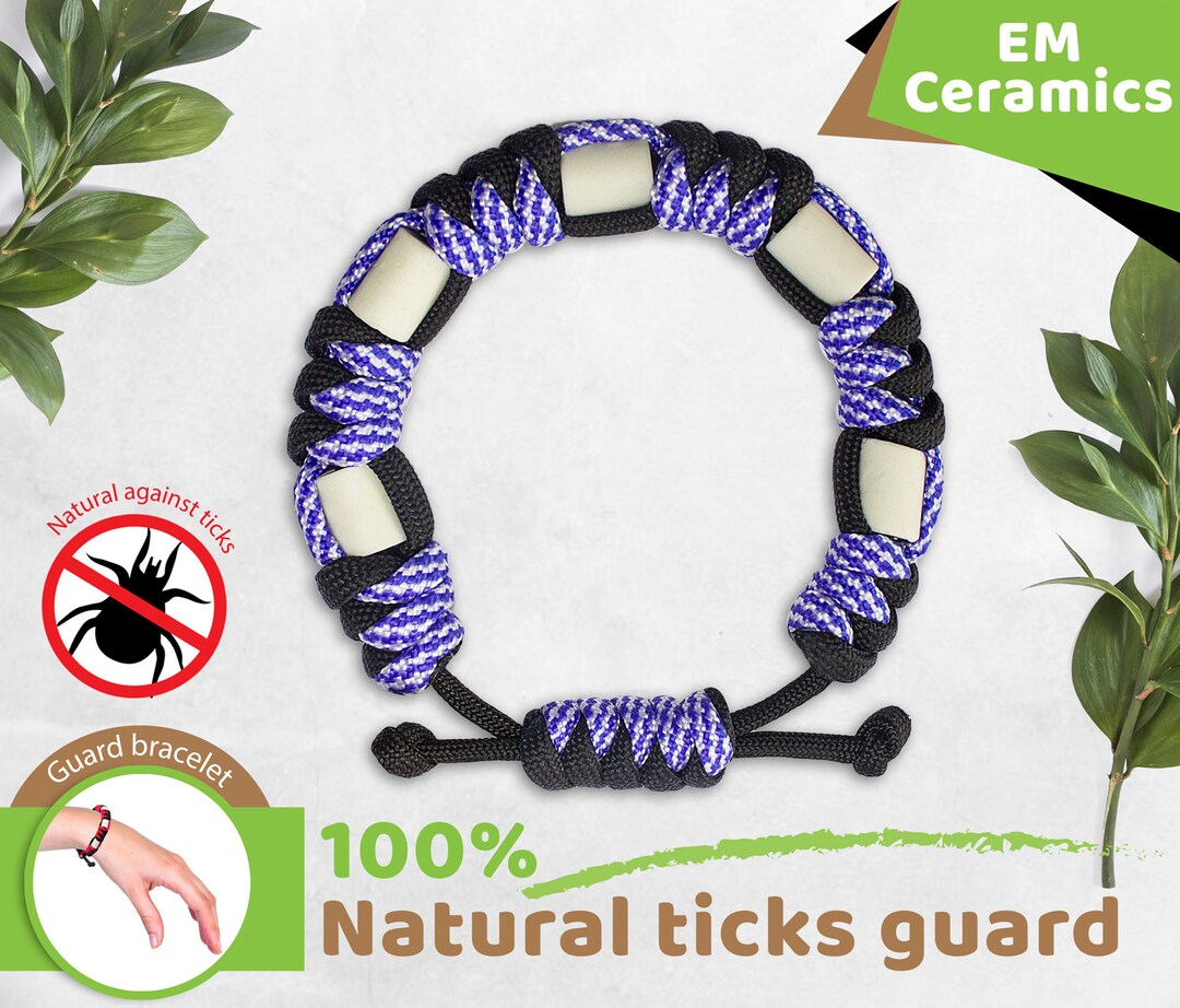 Paracord Bracelet Berry Natural Tick Repellent Bracelet EM Etsy