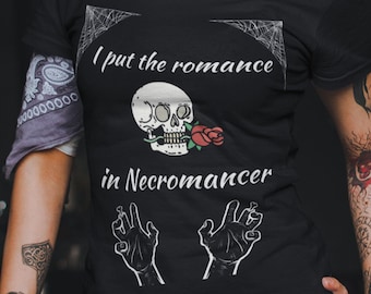 DnD necromancer tshirt, Dungeons and dragons tshirt, Necromancer, DnD gift, Dungeon Master, d20