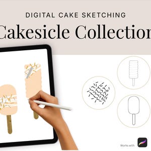 Cakesicles Procreate Stamps: Cake Lollies Brushset (Digital Download)