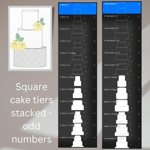 Cake Design Procreate Stempels Cake tier brushset, digitale Cake Tekening, Procreate, Cake Template, Procreate Brushes afbeelding 6