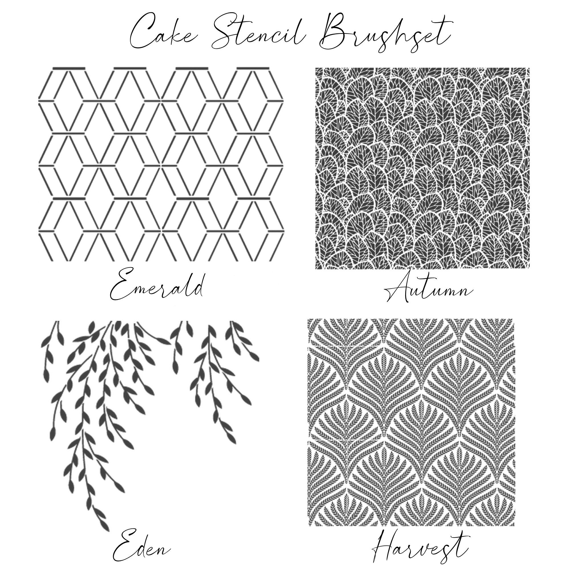Cake Stencil Procreate Stamps Stencil Stamp Brushes Stamps Etsy Australia