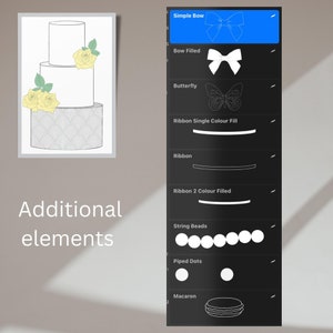 Cake Design Procreate Stamps Cake tier brushset, digital Cake Drawing, Procreate, Cake Template, Procreate Brushes image 9