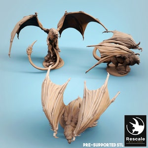 Manticore 3d printed miniature for Tabletop RPGs|Dungeons and Dragons|DnD|D&D|Pathfinder
