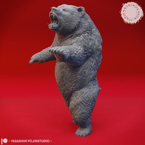 Bear|Sharkbear 3d printed miniature for tabletop RPGs|Dungeons and Dragons|DnD|D&D|Pathfinder