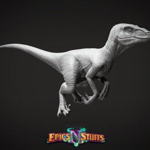 Velociraptors 3d printed Miniature for Tabletop RPGs|Dungeons and Dragons|Painting|DnD|D&D|Pathfinder