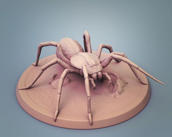 Giant Spider 3d printed miniature for Tabletop RPGs|Dungeons and Dragons|DnD|D&D|Pathfinder