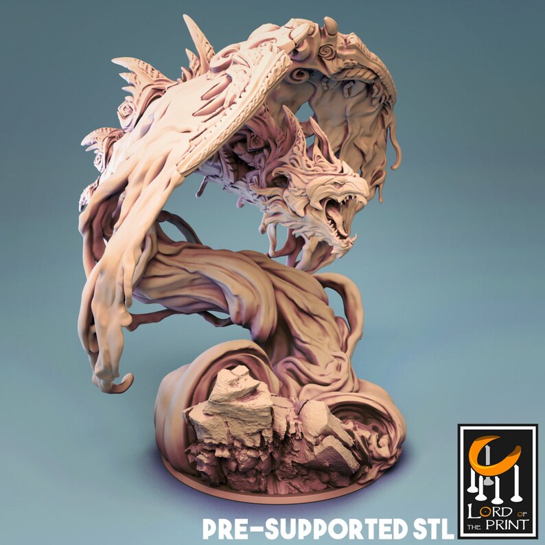 Water Elemental 3d Printed Miniature for Tabletop Etsy