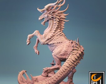 Kirin|Kelpie 3d printed miniature for Tabletop RPGs|Dungeons and Dragons|DnD|D&D|Pathfinder