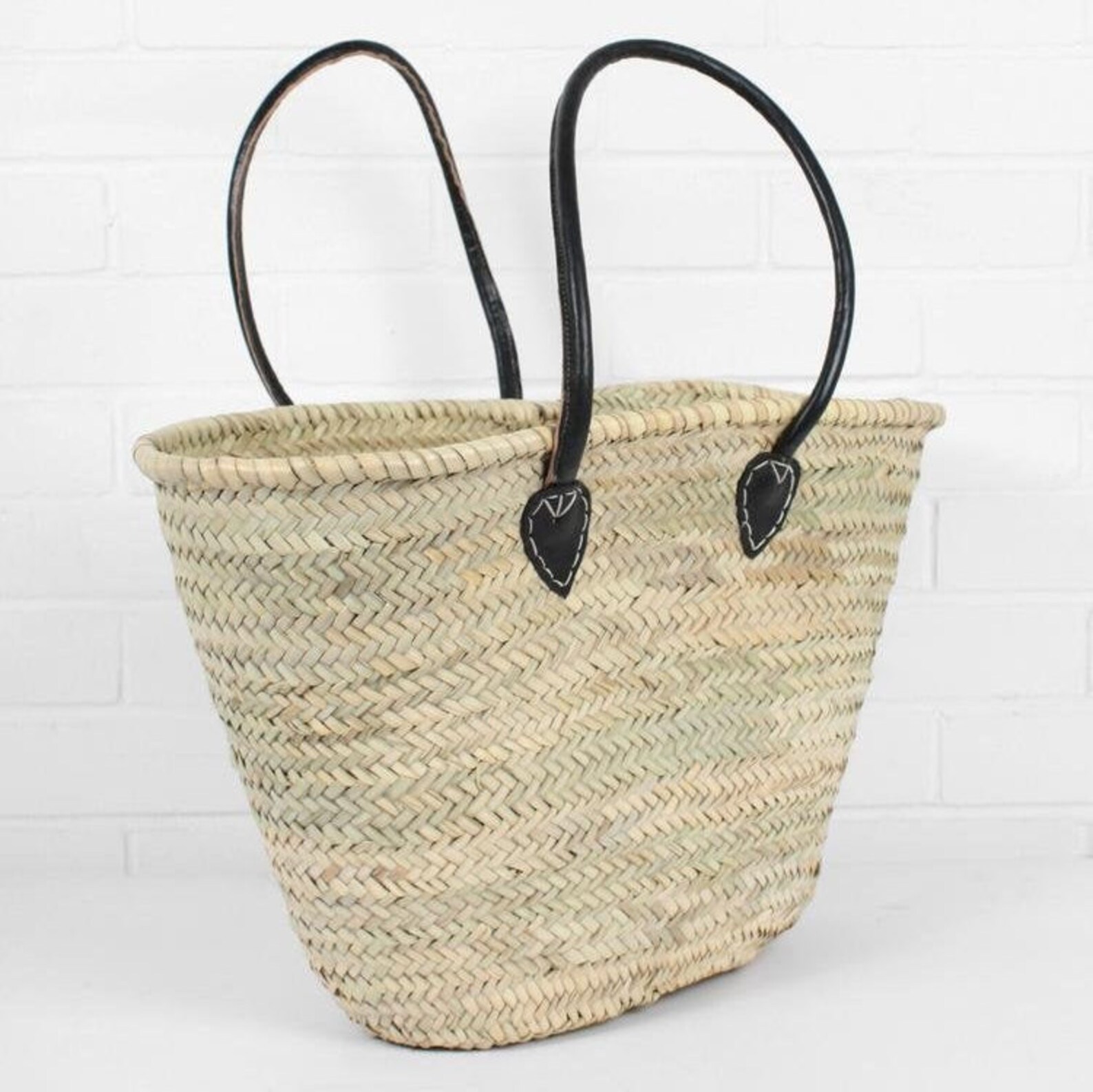 Straw bag French Market Basket Straw tote Moroccan basket Etsy