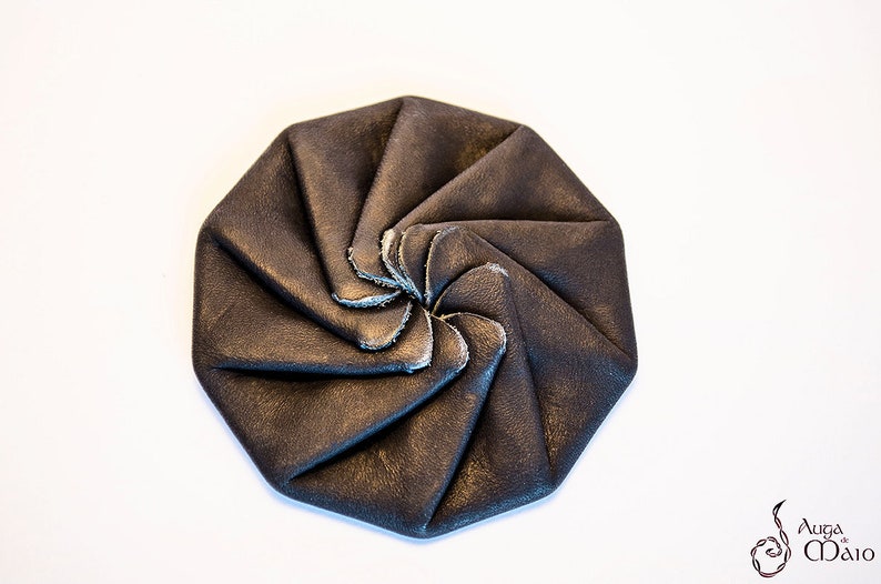 Leather Pinwheel Coin Purse Handmade With Spanish Etsy