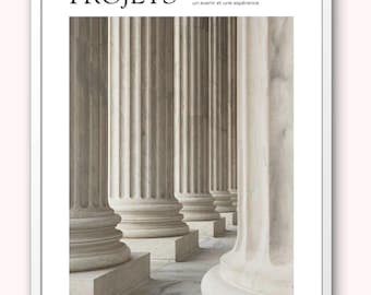 Poster cristiano “Progetto” | Decorazione murale biblica | Versetto ispiratore | Regalo cristiano | Quadro cristiano