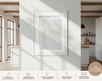 Christian poster “Paths” | Biblical wall art | Inspirational verse | Christian gift | Christian wall art