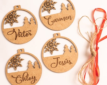 Bolas de navidad personalizadas - adorno de navidad personalizada - decoración navideña