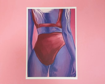 Illustrazione Donna &quot;Sono blu...&quot;