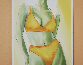 Illustrazione Donna &quot;Il sole splende&quot;