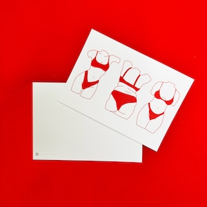 Postkarte A6 "Red Bodies"