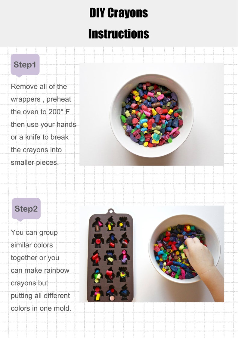 Gift for Kids Back to School Priority Shipping Birthday Kids Crayon Gift -Easter Basket Gift Crayons DIY Kit Diy Crafts