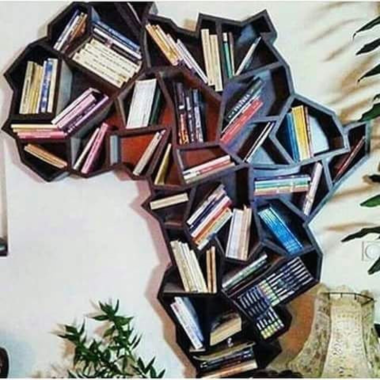 Custom 5FT African Bookshelf. This is XLarge 5ft in SIZE Etsy
