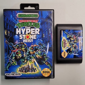 The Hyperstone Heist: &quot;Enhanced DX Edition&quot; with new colors and stage select for Sega Genesis + case & cover art.