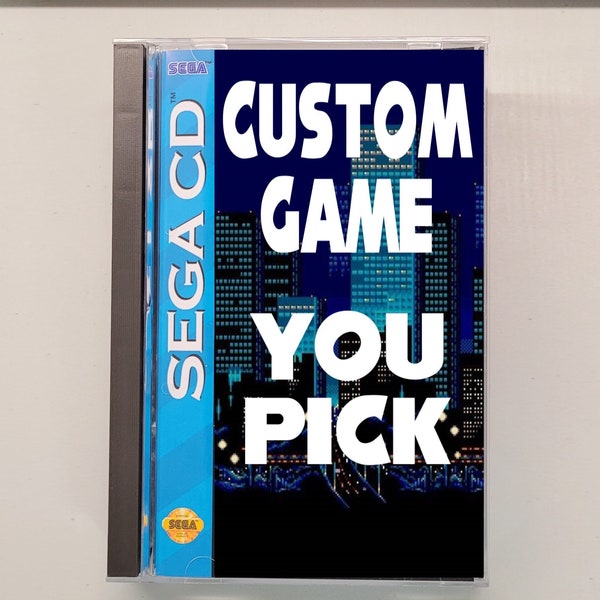 Custom Sega CD game & case - you pick - high quality REPRODUCTION..