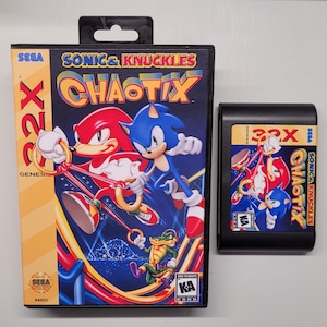 Sonic & Knuckles Chaotix for Sega 32X plus Case and Artwork