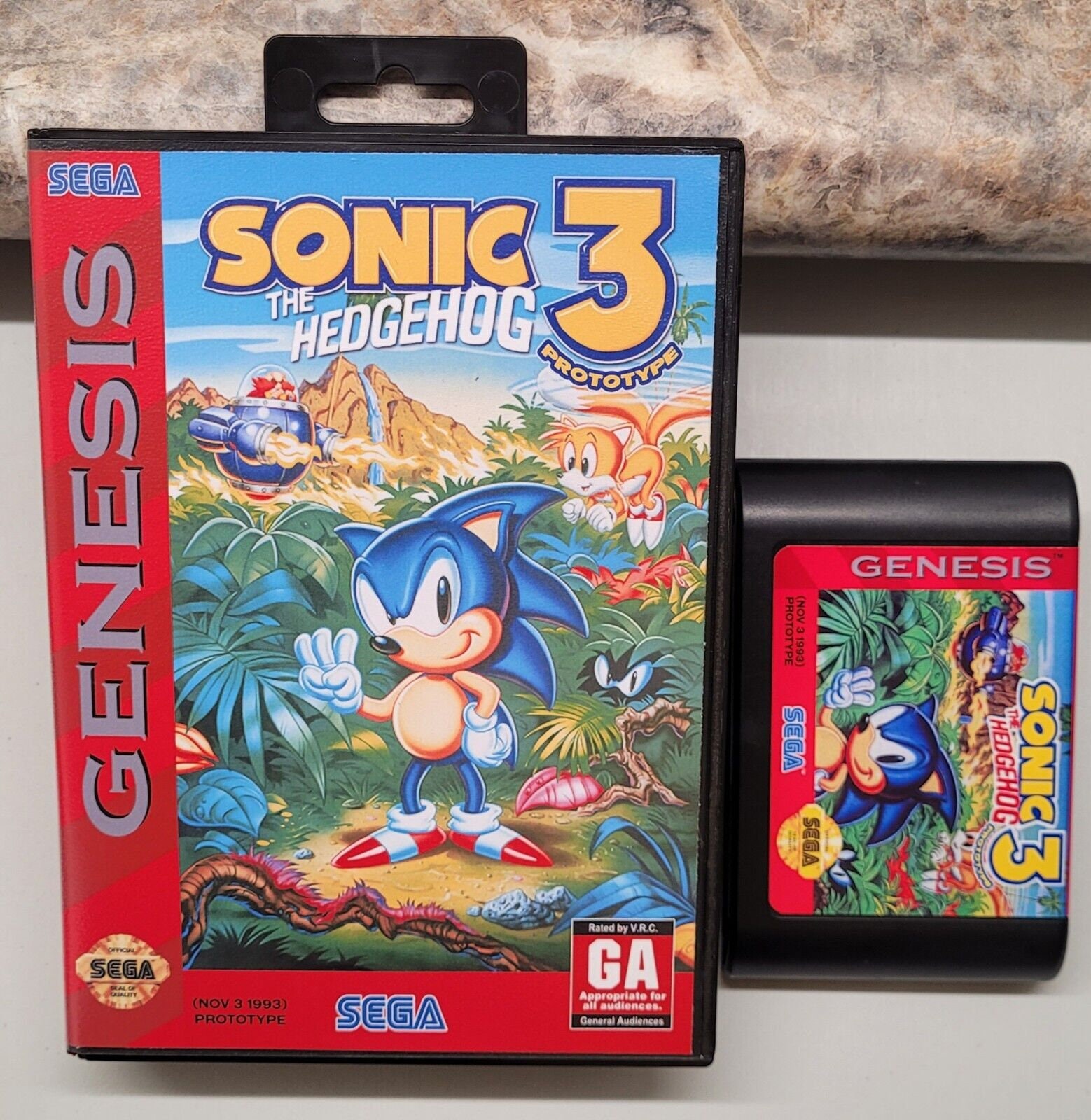 Sonic the Hedgehog 3 Custom-made Prototype for Sega Genesis