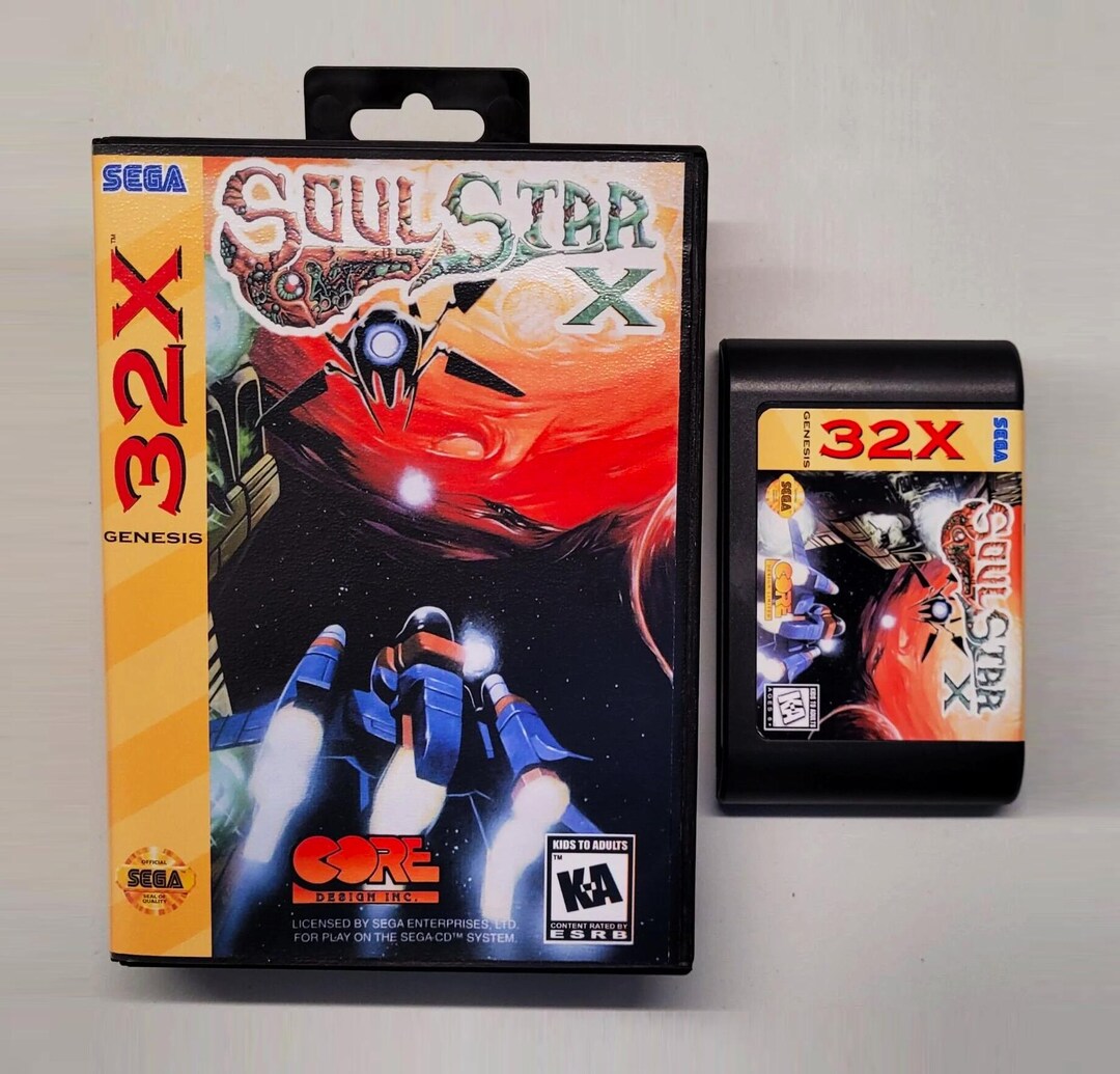 Soul Star X - a Custom Prototype Cartridge & Case for Sega