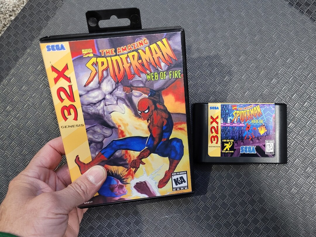 Amazing Spider-Man: Web of Fire (Sega 32X, 1995) for sale