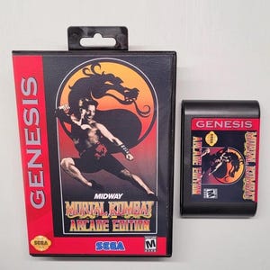 New & improved Mortal Kombat &quot;Arcade Edition Enhanced v2.2&quot; for Sega Genesis with case