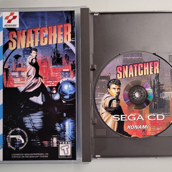 SNATCHER for the Sega CD, high quality REPRODUCTION