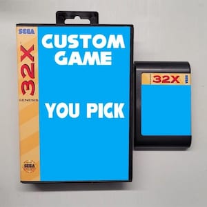 Custom Sega 32x game cartridge & case - you pick