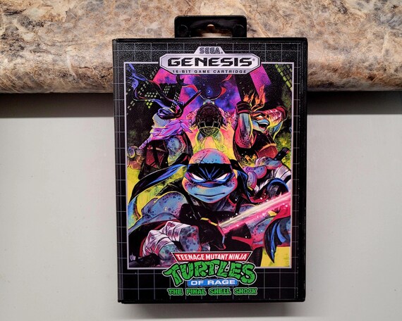 TMNT Rage the Final Shell Shock for Sega Genesis + Case & Artwork