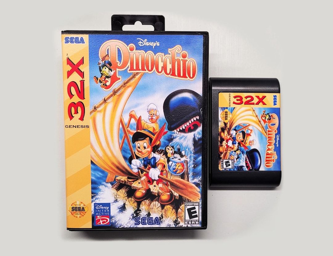 Disney's Pinocchio Enhanced Edition for Sega 32X With Case. - Etsy
