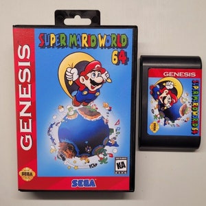 SMW 64 for Sega Genesis with case & cover art