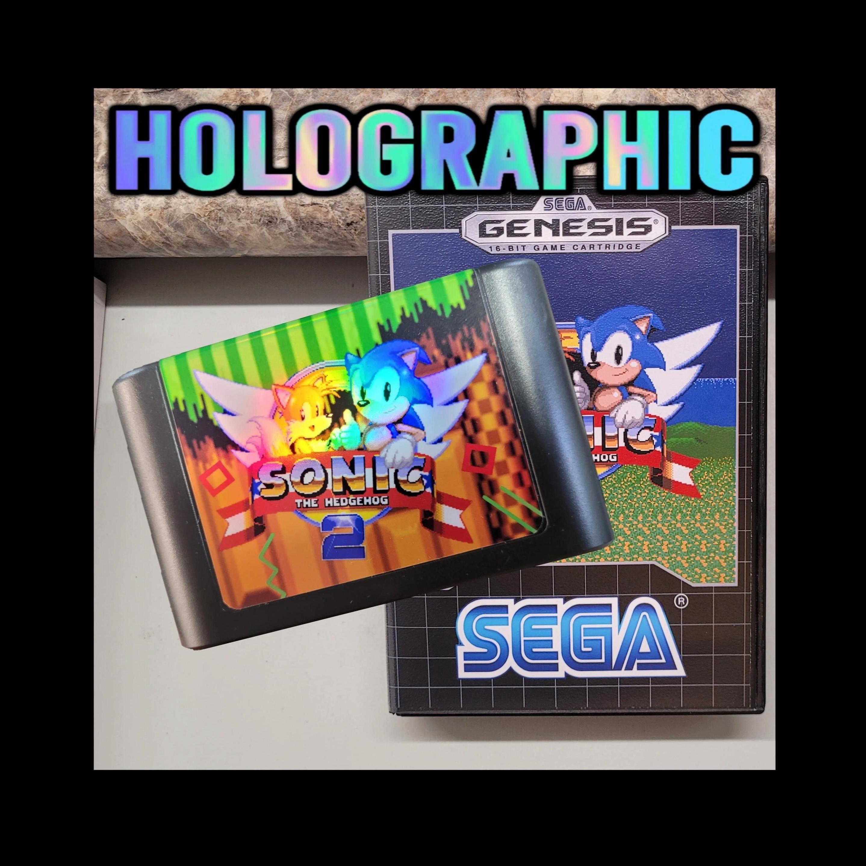 Sonic the Hedgehog 2: "Simon Wai" custom-made Prototype for Sega Genesis with Holographic label.