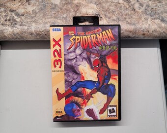 SPIDERMAN - Web of Fire for Sega 32X With HOLOGRAPHIC Label - Etsy