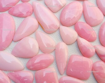 Natural Pink Opal Cabochon Opal Loose Gemstone Peruvian Pink Size 10x14 MM