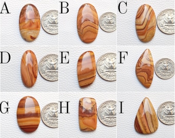 Natural Wave Dolomite Gemstone Cabochon (Pendant, Birthstone, Minerals) Wholesale Crystals -  8735 to 8743