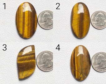 Natural Tiger Eye Gemstone Pendant Jewelry Making