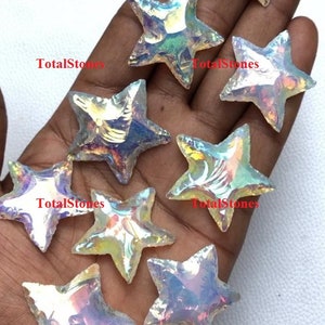 Crescent Star, Angel Aura Star, Star Crystals, Opalite Shimmer Star