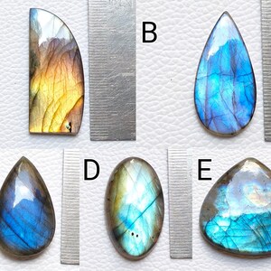 Real Blue Fire Labradorite Wholesale Gemstone Pendant image 2